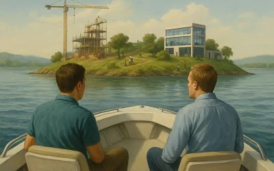 Sair da ilha para ver a ilha: o desafio do fundador